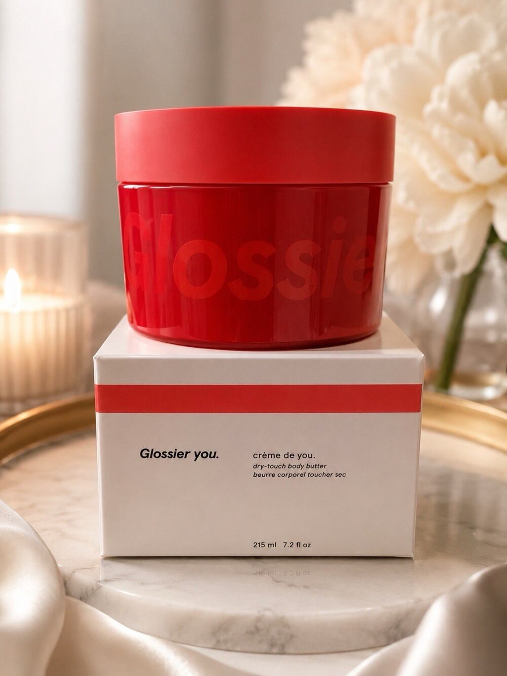 Glossier Creme De You Dry Touch Body Butter Full Size 7.2oz Brand New in Box